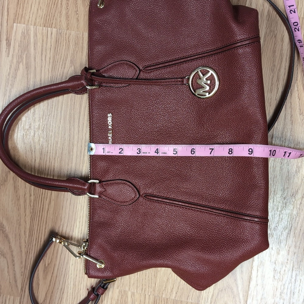 Michael Kors Sienna Leather Satchel - Picture 9 of 12